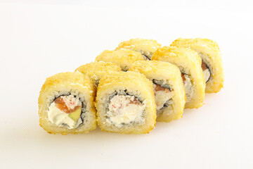 Japanese tempura roll with fish