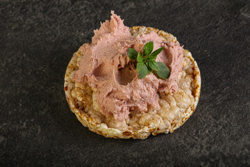 Liver pate in the bowl