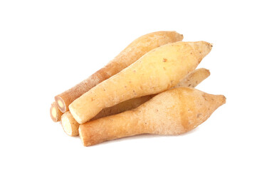 Finger root (Krachai, Kaempferia ) isolated on white background, herb.