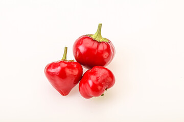 Red hot spicy cherry pepper