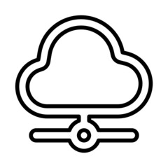 Cloud icon in outline style