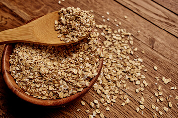 wooden table kitchen products wood background