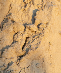Construction sand as an abstract background.