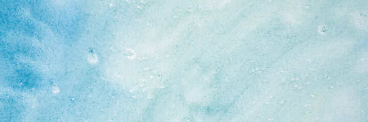 watercolor abstract art handmade diy painting on textured paper background. watercolour backdrop. painted blue green streaks like the sky or the sea surface