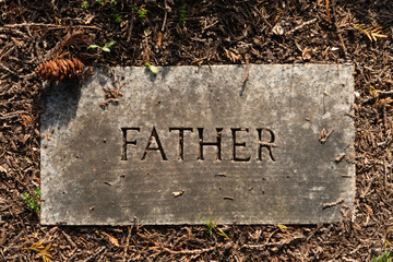 Father Grave Marker