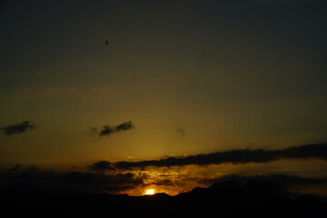sunset in the sky