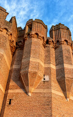 Vista torres castillo de coca, Segovia