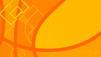 Vector illustration of basketball background. Sport concept