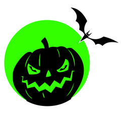 pumpkin bats scary spooky halloween