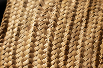 Beige straw texture with large notches