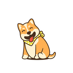 Cuties Shiba Inu Vector Illustration