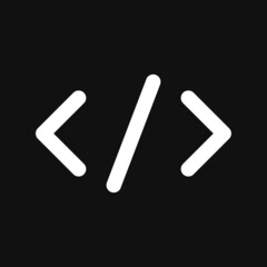 Obraz premium Code Icon on grey background