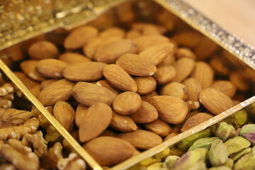 Select Almonds in Box: Finest Quality Organic Almonds Elegantly Packaged for Luxury Gifting and Health-Conscious Snacking - Superior Image