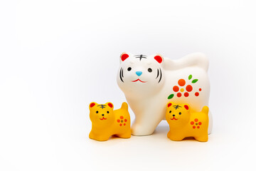 2022年の干支は壬寅（みずのえ・とら）虎　寅年の年賀状素材