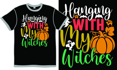 hanging with my witches, halloween castle shirt, hanging with my witches quotes, funny halloween  shirt