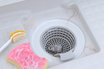 風呂掃除での排水口