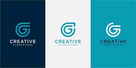 Letter G Modern Shape Logo Design Template Element. Letter G logo design concept
