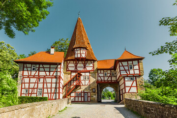 Rödelseer Tor in Iphofen in Franken, Deutschland
