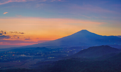 sunrise over the mountain