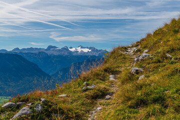 Obraz premium Breathtaking Alpine landscape on Loser Mountain, Ausseerland, Austria