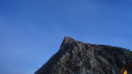 穂高山荘からの夕日