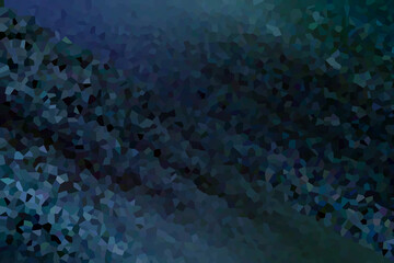 Mysterious textured dark blue, green and violet mosaic