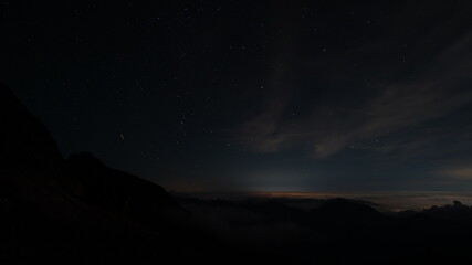 穂高山荘からの星空