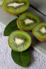 kiwi exotic tropical fruit background