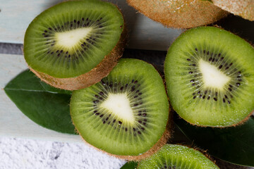 kiwi exotic tropical fruit background