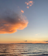 Fototapeta premium sunset over the sea