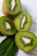 kiwi exotic tropical fruit background