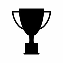 Trophy cup icon. Simple, high quality and suitable for your design. Flat design vector illustration on a white background. Winner, champion.