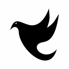 Abstract bird icon. Simple, high quality and suitable for your design. Flat design vector illustration on a white background.