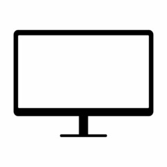 LCD TV icon. Simple LCD TV icon from front view. High quality and suitable for your design. Flat design vector illustration on a white background.