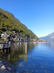 Naklejka premium lake como country