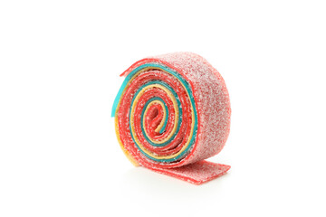 Tasty gummy candy isolated on white background
