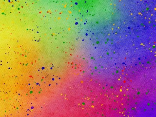 LGBT pride watercolour background, Illustrator water colour splash banner for LGBTQ  backdrop,Abstract painting rainbow on paper texture in Red, orange, yellow, green, blue, purple colours for website