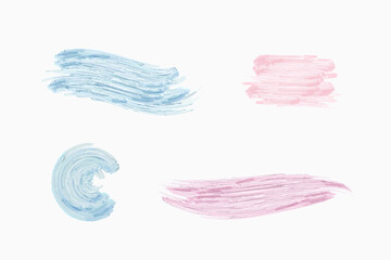 Fototapeta premium Vector stroke set of four