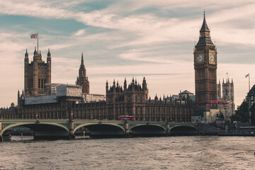 Naklejka premium Palace of Westminster and Big Ben