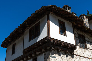 Old traditional stone house in small mountain village