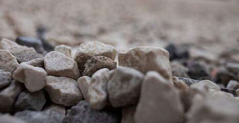 Piedras en primer plano