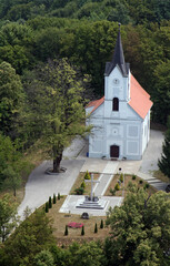 Fototapeta na wymiar Parish church of St. Anthony of Padua in Vukmanic, Croatia