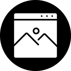 web design glyph icon