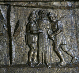 Way of the Cross, parish church of Our Lady outside the city in Sibenik, Croatia