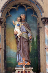 Altar of St. Joseph in the Chapel of St. Anthony Padua in Blaskovec, Croatia