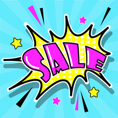 pop art sticker discount sale