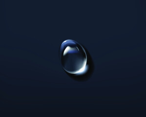 Realistic transparent Water drops composition.
