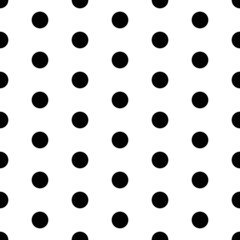 Dotted Circle shape pattern vector seamless doodle black and white abstract background illustration for digital and print materials