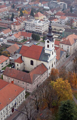 Obraz premium Cathedral of Saint Teresa of Avila in Bjelovar, Croatia