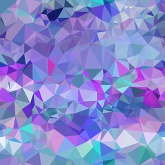 Seamless iridescent triangle pattern for surface pattern print. High quality illustration. Blue and purple holographic vivid trendy swatch. Funky contemporary graphic tile for background or textile.